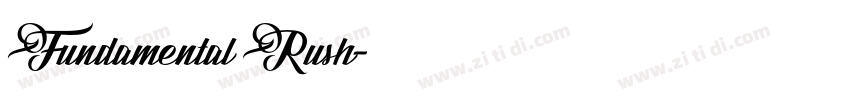 Fundamental Rush字体转换